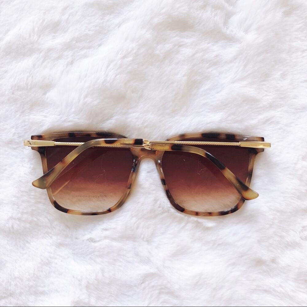 Kai Tortoise Brown Square Sleek Sunglasses - Picture 7 of 7